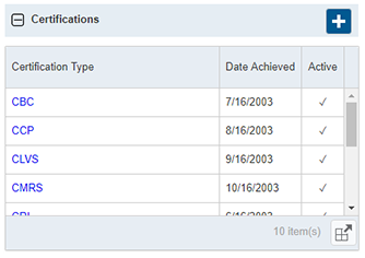 certifications